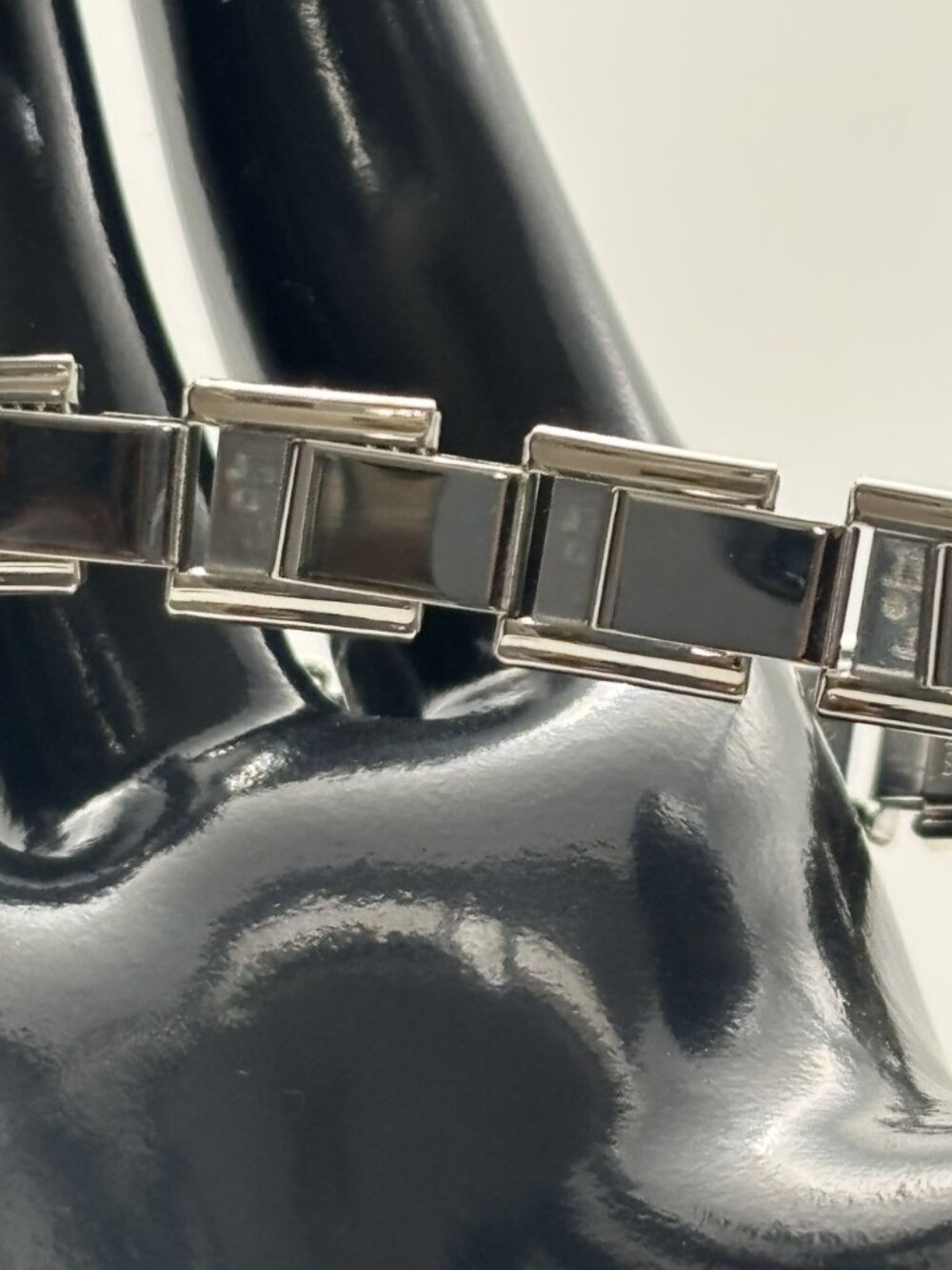 Vintage Manuel Zed Charm Bracelet Stainless Steel Expandable Links Puzzle Design - Picture 8 of 15